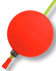 Betts Catfish Fanatic Lighted Flo Glo Round Foam Float - Red