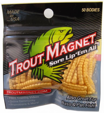 Leland Lures Trout Magnet 50 pc. Body Pack - Mealworm Gold