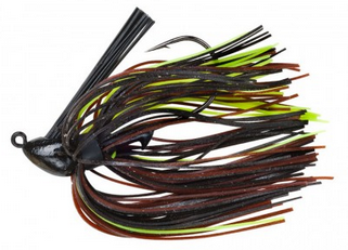 BOOYAH Baby BOO Jig - Black/Brown/Chartreuse