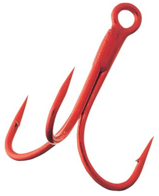Gamakatsu Trout Treble Hooks - Red (2733)