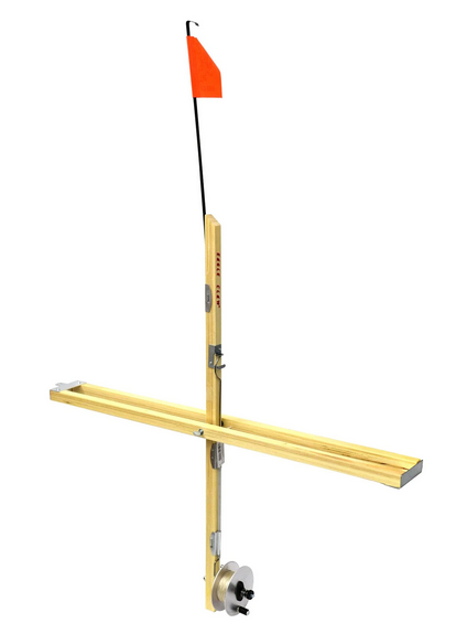 Eagle Claw Elite Wood Tip Up Mag W/ 150Yd Line and Metal Reel 