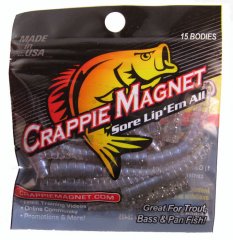 Leland Lures Crappie Magnet 15 pc. Body Pack - Salt & Pepper