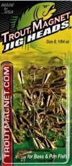 Leland Lures Trout Magnet Replacement Jig Heads - 25 pc. Gold