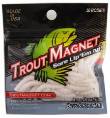 Leland Lures Trout Magnet 50 pc. Body Pack - White