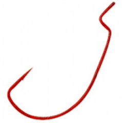 Gamakatsu Worm Hooks, Offset Shank, EWG - Red (584)