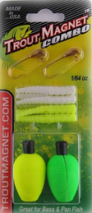 Leland Lures Trout Magnet Combo Pack - White & Chartreuse