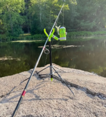Active Outdoors Fishin Stix Ready To Fish Kit w/ Bite Alarm