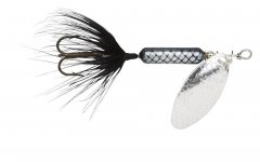 Worden's Rooster Tail Spinner Lure - Black (BL)