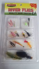 K&E Tackle River Flies - Fly Kit