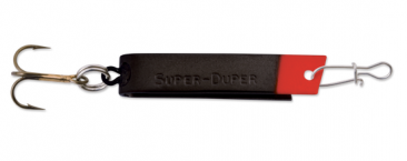 Luhr Jensen Super Duper 0433 Shiny Black/Fire Head
