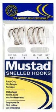 Nicklow's Wholesale Tackle > Hooks > Wholesale Mustad Snelled Beak Hooks