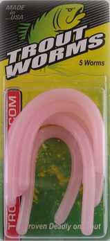 Leland Lures Trout Worms 5pc. - Bubble Gum