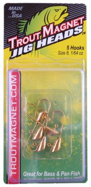 Leland Lures Trout Magnet Replacement Jig Heads - 5 pc. Gold