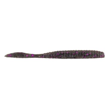 Berkley PowerBait MaxScent Flat Worm - Smoke Black Purple