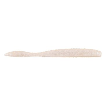Berkley PowerBait MaxScent Flat Worm - White Pearl