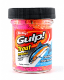 Berkley PowerBait Natural Rainbow Glitter Garlic Trout Dough Fishing Bait  1.75oz