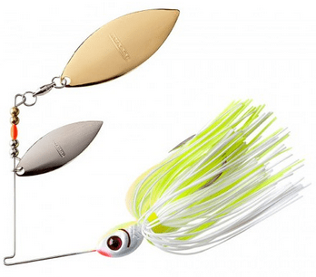 BOOYAH Double Willow Blade - White Chartreuse