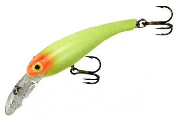 Cotton Cordell Wally Diver - Chartreuse/Red Eye