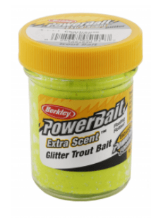 Berkley PowerBait Chartreuse Glitter Trout Bait