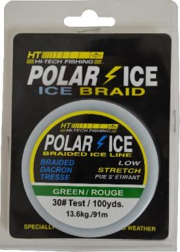 HT Enterprises POLAR ICE BRAIDED ICE FISHING LINE - GREEN