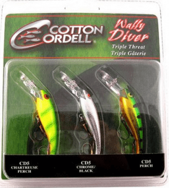 (PK3CC1) Cotton Cordell Wally Diver - 3 Pk