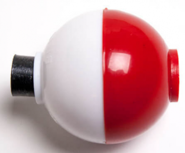 Nicklow's Wholesale Tackle > Bobbers & Floats > Wholesale Betts Bobbers -  Round - Red/White - 50 Pack