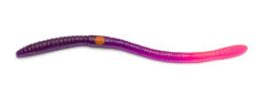 Kelly's Bass Worms Weedless Bass Crawler - Purple Firetail